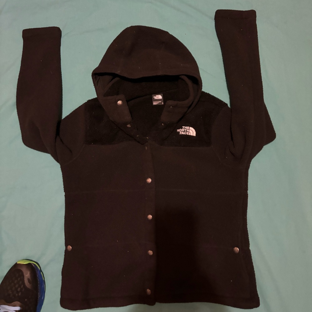 The North Face Fleece Button Up Snap Button Jacke… - image 1